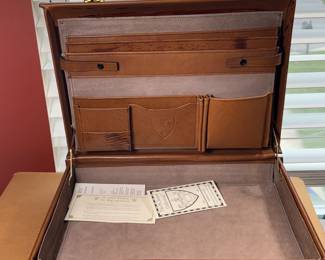 NEW IN BOX - ST. JAMES LEATHER BRIEFCASE
