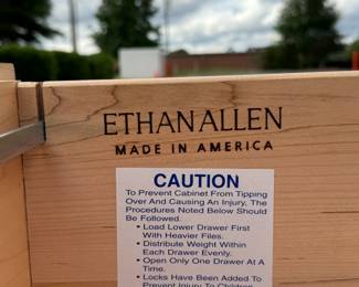 ETHAN ALLEN COUNTRY CROSSINGS MAPLE FILE CABINET