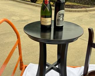 TRIO OF WINE TABLES AND PLANTSTANDS