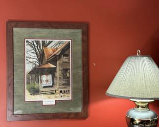 "GILLEYS HOUSE" SIGNED BOB TIMBERLAKE LITHOGRAPH