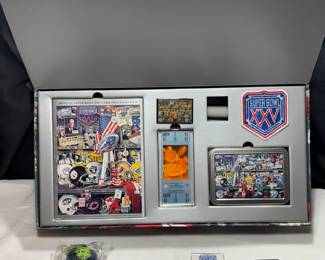 SUPERBOWLS XXV, XXXIII, & XLVIII RARE COLLECTIBLES
