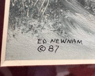 ED NEWMAN SIGNED ORIGINAL OIL PAINTING