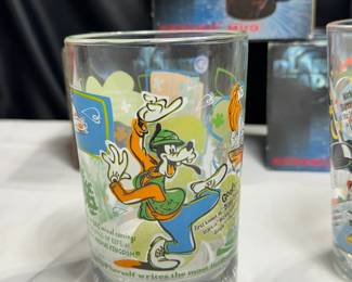 VINTAGE DISNEY WATER GLASSES