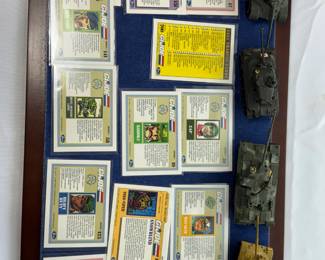G..I JOE CARDS AND ZYLMEX TANKS