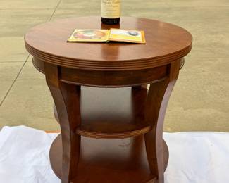 2 REGENCY INSPIRED MULTI TIER ACCENT TABLES
