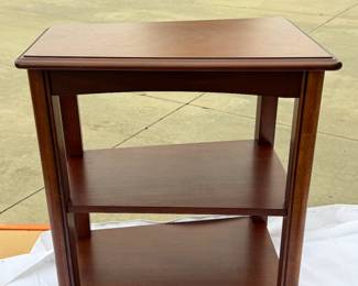 SAMSON INTL. SHAKER COTTAGE 3 SHELF SIDE TABLE