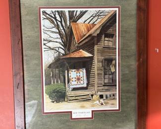 "GILLEYS HOUSE" SIGNED BOB TIMBERLAKE LITHOGRAPH