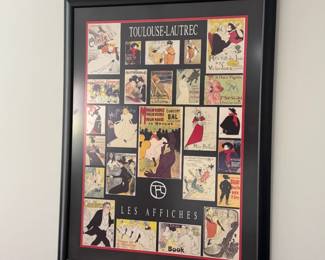 HENRI de TOULOUSE LAUTREC FRAMED POSTER ART
