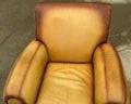VINTAGE POTTERY BARN LEATHER MANHATTAN CHAIR