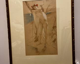 Antoine Calbet (1860–1944), a notable French painter, illustrator, and watercolorist known for his elegant depictions of women and society scenes during the Belle Époque and Art Nouveau periods.