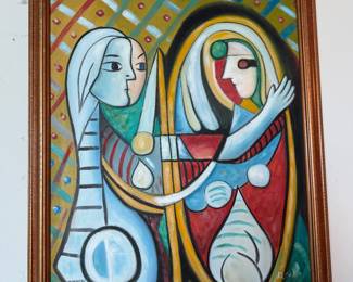 Reproduction"Girl Before a Mirror"D. Coló