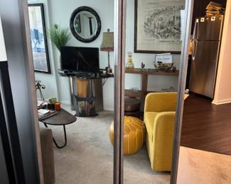 Mirrored armoire