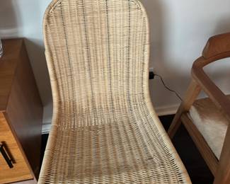 Boho minimalist, rattan chair