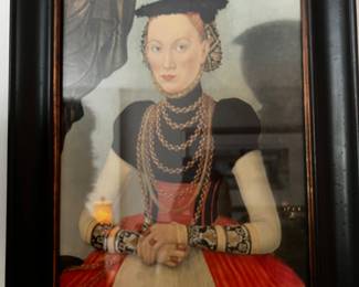 Reproduction of a Renaissance portrait, Lucas Cranach the Elder (German, 1472–1553), a renowned court painter of the Saxon electorates and a prominent figure of the Northern Renaissance.
