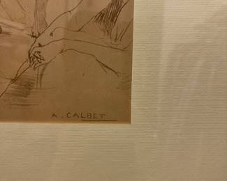 Antoine Calbet (1860–1944), a notable French painter, illustrator, and watercolorist known for his elegant depictions of women and society scenes during the Belle Époque and Art Nouveau periods.