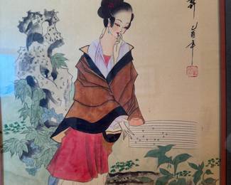 Japanese wood block print