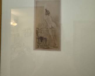 Femme à la Baignoire”, which is French for “Woman at the Bathtub.”