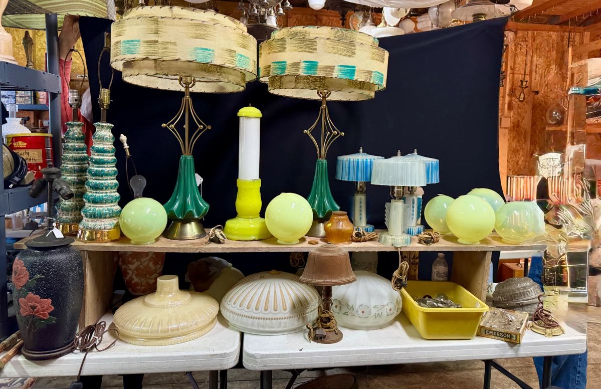 Wonderful Mid Century Modern Lamps, all original