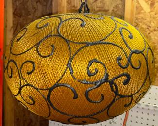 Mid Century Modern hanging light - there are 2