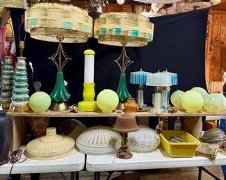 Wonderful Mid Century Modern Lamps, all original
