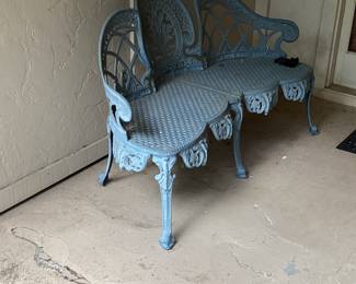 Cast iron bench