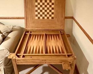 3 in 1 wooden gaming table with drink holders