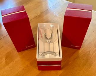 Baccarat Wine Glasses with Boxes (3)