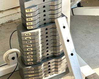 Weights included with the Tuff Stuff Machine