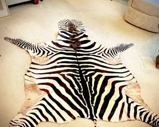 Authentic Zebra Rug