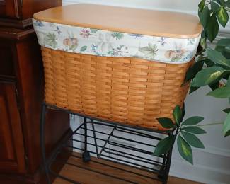 Nice monumental standing longaberger basket.