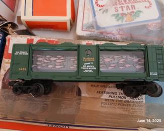 Lionel trains (more vintage trains not pictured.)