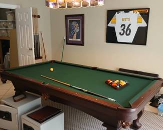 Nice pool table.