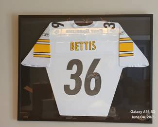 Framed Bettis jersey