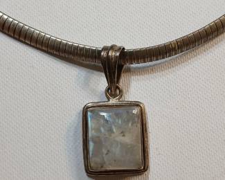Awesome sterling and labradorite necklace.