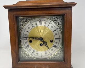 19 HowardMillerFranzHermleTwoJewelMovementMantelClockwithChime