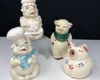 17 ShawneeandFitzFloydVintagePigFigures