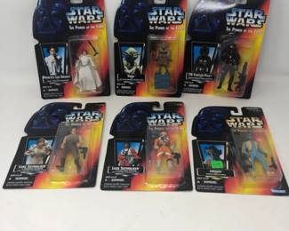 27 6StarWarsPowerOfTheForceActionFiguresInOriginalPackaging