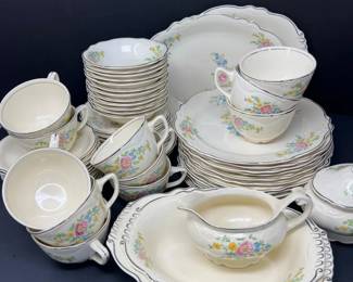 62 HomerLaughlinVirginiaRoseChina12PlaceSetting