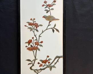 75 DecoLacquerReliefAsianArtPanel