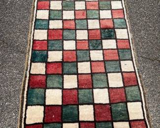 99 GabbehHandKnottedWoolPersianRug