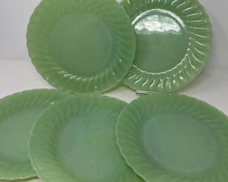 31 Jadeite10inDinnerPlatesAnchorHocking