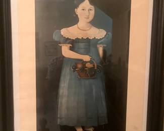 Vintage primitive lithograph