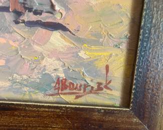 Detail of signature of southwest adobe community