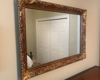 Large gold-leaf mirror