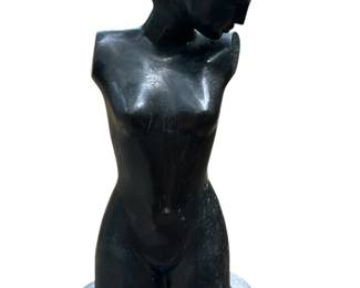 BUST OF A WOMAN BRONZE Style After Boris Lovet-Lorski RUSSIAN STYLE MODERN DECO