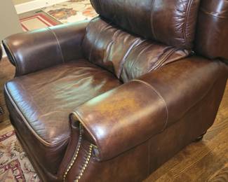 Leather recliner