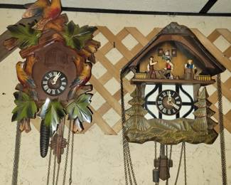 Cuckoo clock collection & parts
