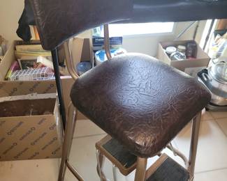 Vintage step stool chair