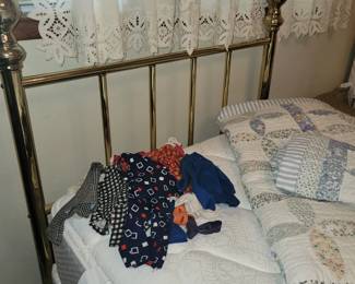 Brass twin bed