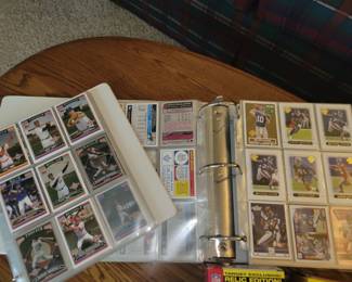 Football and baseball collectible cards